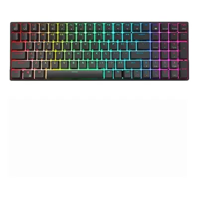 (Black, Blue Switch) Mechanical Keyboard Keys Triple Mode Wireless Bluetooth Wired Hot-swappable