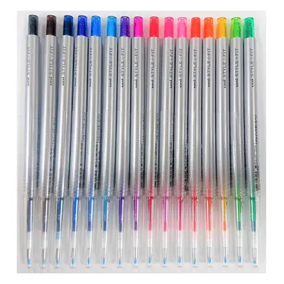 Uni-ball StyleFit Retractable Gel Ink Pen (UMN-139-05) Slim & Stylish Body 0.5 mm Color Set