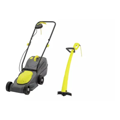 Challenge Corded 32cm Rotary Lawnmower & 22cm Grass Trimmer