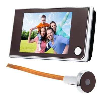 (silver, Door Camera Viewer) 3.5 Inch Lcd Color Screen Digital Doorbell Degree Door Eye Doorbell