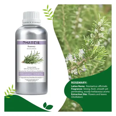 (as the picture, Rosemary) Phatoil 1000ml Essential Oils, Vanilla Lavender Rosemary Geranium 100