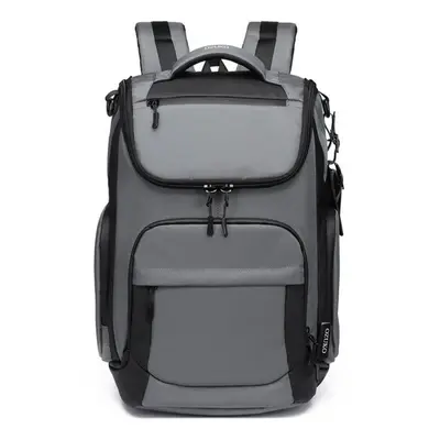 (slate gray, 46X17X30CM) Ozuko New Men&apos;s Backpack Business Leisure 15.6 Inch Computer Bag T