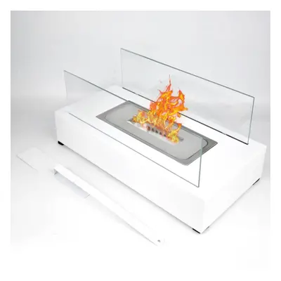 (white) Indoor Tabletop Firepit Your Portable Indoor Outdoor Fire Pit With Dancing Flames Modern