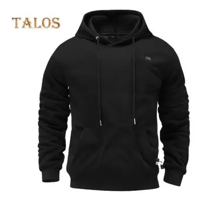 (black, L) Men Heating Hoodie Usb Charging Plus Size Levels Temperature Adjustment Winter Top Wi