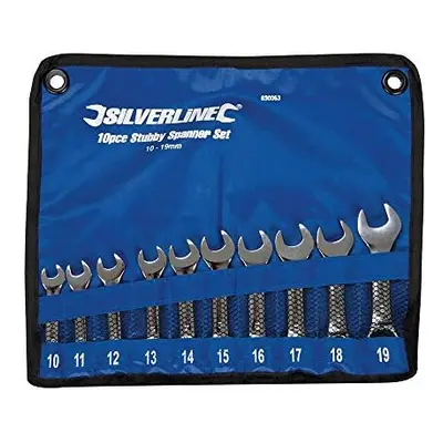 Silverline Stubby Spanner Set 10pce - mm