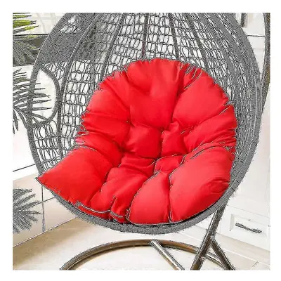 (Red) Black Hanging Basket Cushion Swing Rattan Chair Cushion Cradle Cushion Cushion