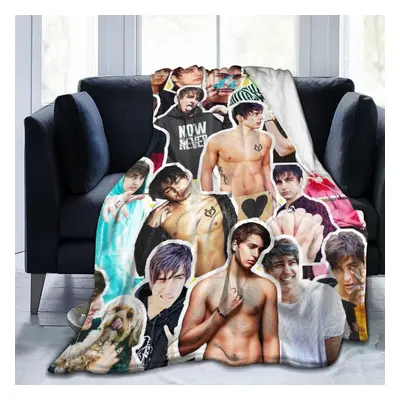 (200CM X 150CM) Blanket Colby Brock Soft and Comfortable Warm Fleece Blanket for Sofa, Office Be