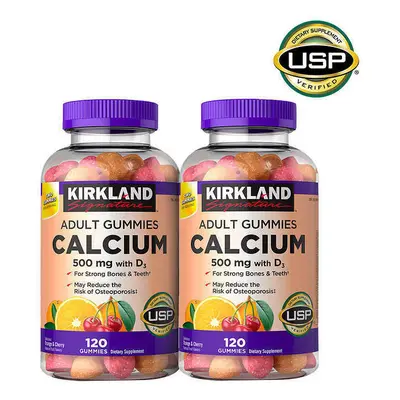 Kirkland Signature Calcium mg with D3 & Zinc, Adult Gummies