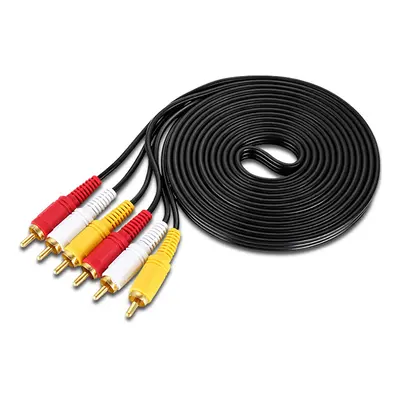 (10M) 10m 3RCA to 3RCA Audio Video Cable AV Cable Connector DVD Audio Cable 1.5m 3m 5m for Sound