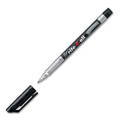 STABILO 'WRITE-4-ALL' CD/DVD ALL PURPOSE PERMANENT MARKER PEN - BLACK - FINE (PACK OF 3)