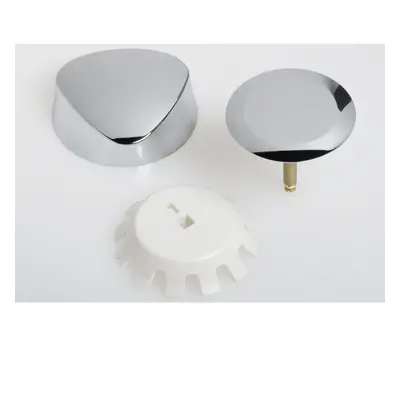 Geberit Ready-To-Fit-Set D52 For Bathtub Drain With Turn Handle Actuation: Bright Chrome-Plated