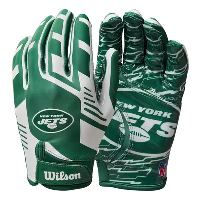 Wilson NFL Stretch Fit Football Gloves - Adult New York Jets