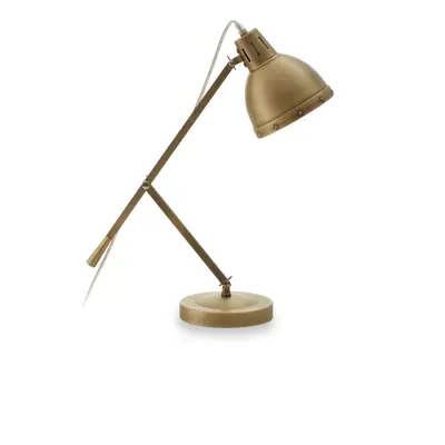 Premier Housewares Led Table Lamp Bright Study Lamps With Gold Frame Office Reading Lamp Made Wi