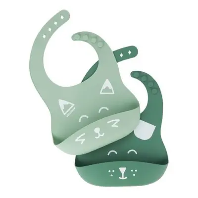 Babymoov Set of BIB'ISY silicone bibs, with front pocket