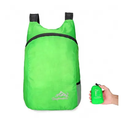 (Green) Unisex Lightweight Outdoor Backpack Waterproof Portable Foldable Outdoor Camping Hiking 