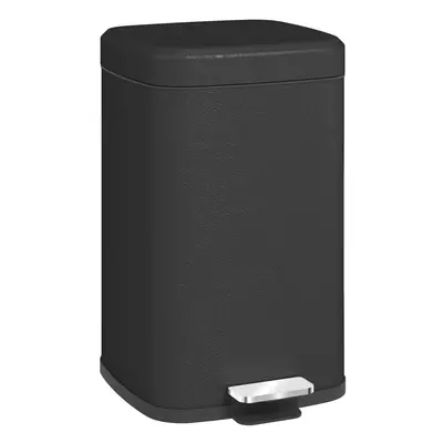 HOMCOM 20L Kitchen Pedal Bin, Metal Rubbish Bin with Soft-close Lid, Black