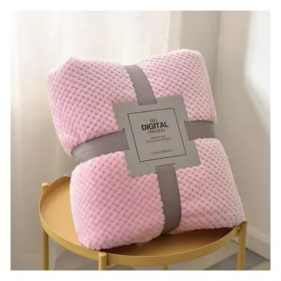 (pink, 200X260cm) Colors Soft Warm Flannel Blankets For Beds Solid Pink Blue Coral Fleece Mink T