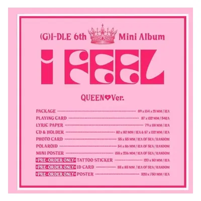 Album (g)i-dle I Feel 6th Mini Queen Version