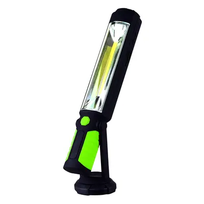 Luceco LED Rechargeable Tilt Torch with USB Power Bank, Watts Black and Green