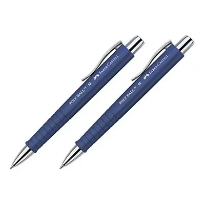 Poly Ball Ballpoint Pen Blue (Pack of 2)