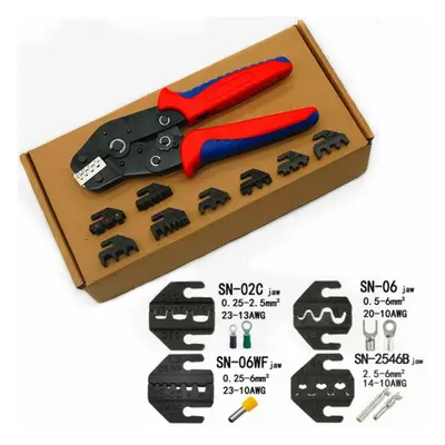 (red,blue) Crimping Pliers Sn-48bsx Quick Jaw Replacement For Tab 2.8 4.8 6.3/tube/photovoltaic/