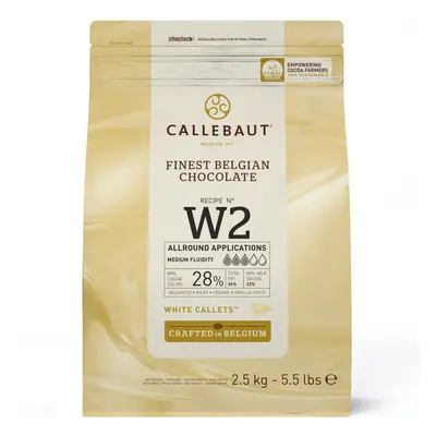 Callebaut White Chocolate 'W2' Callets - 8x2.5kg