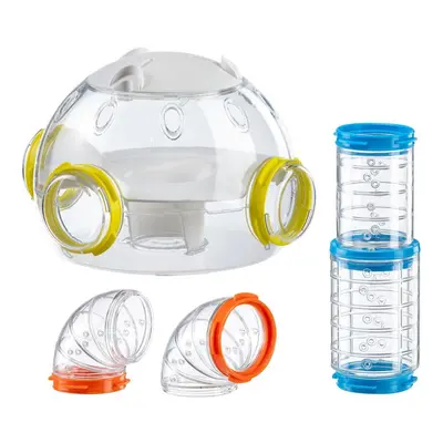 Hamster Tube Set, Hamster Cage Accessory, Total pieces, includes Housing Module for Hamsters Hom