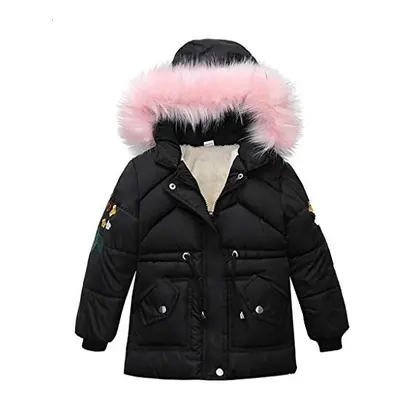 Amaone Kids Outwear for Years Boy Girls Solid Color Winter Warm Thick Hoodie Parka Coats Toddler