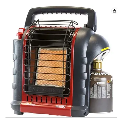 Mr. Heater Portable Buddy Heater, 9K Btu, Propane, Red-Black, Pack