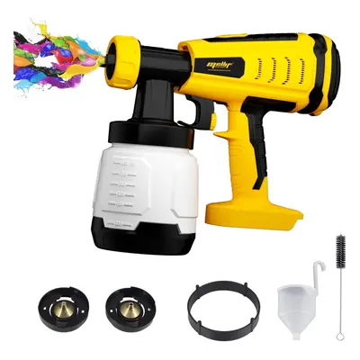 (Yellow) Mellif Cordless Paint Sprayer for Dewalt 20V Max Battery,Wireless Electric Paint Spray 