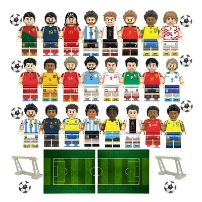 (Style A) Fit Lego World Cup football stars building block minifigures Kids Gifts Toys