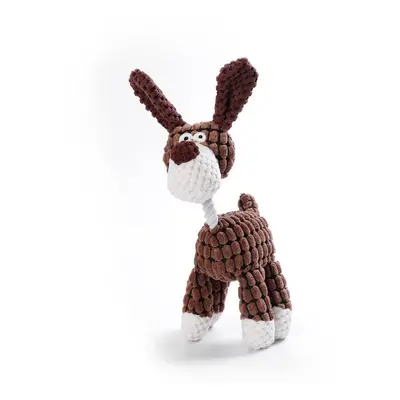 (Deer) Cartoon Pet Animal Soundmaking Toys Pet Playmate Durable High Quality Canvas