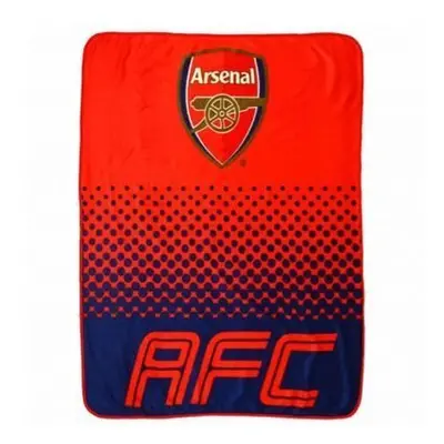 Official Arsenal FC Fleece Blanket Throw (100% Polyester & 125cm x 150cm)