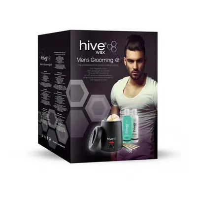 Hive Of Beauty Male Grooming Waxing Heater With Pre & After Wax Lotions Kit