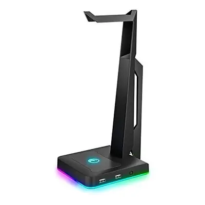 IFYOO RGB Gaming Headset Stand with USB Ports, Game Headphone Mount for PC, Xbox One, PS4, Switc