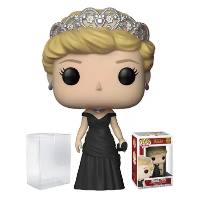 Funko Pop Royals: The Royal Family - Diana Princess of Wales Vinyl Figure Bundled with Pop Box P