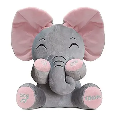 Peek A Boo Elephant Animated Talking Singing Elephant Plush Huggable Toy Baby Animated Elephant 