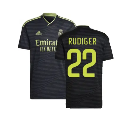 (3XL) Real Madrid Third Shirt (RUDIGER 22)