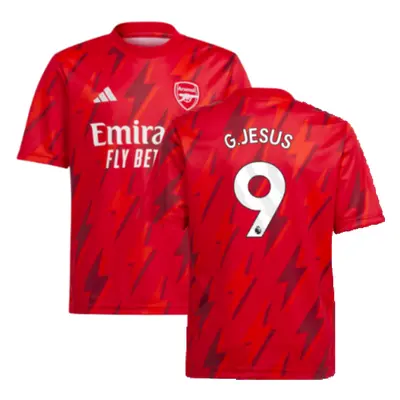 (SB) Arsenal Pre-Match Shirt (Red) - Kids (G.Jesus 9)