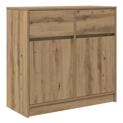 vidaXL Sideboard with Drawer Artisan Oak 80x34x76 cm Engineered Wood