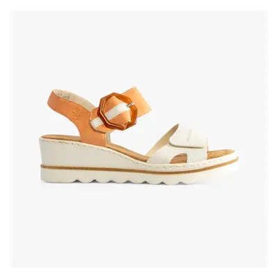 (UK 6.5 / EU 40) Rieker Womens Sandals White