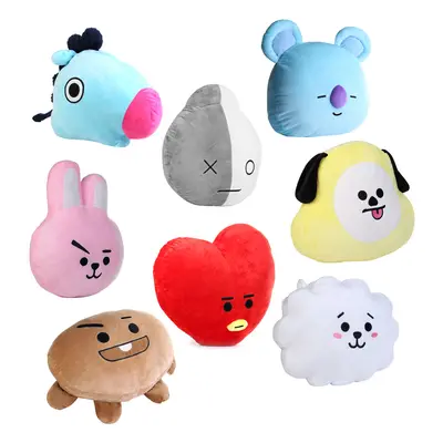 For KPOP BTS BT21 TATA SHOOKY RJ SUGA COOKY JIMIN Bed Plush Pillow Doll