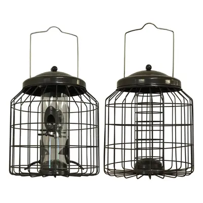 Squirrel Proof Hanging Bird Seed & Fatball Feeders (Set of 2)