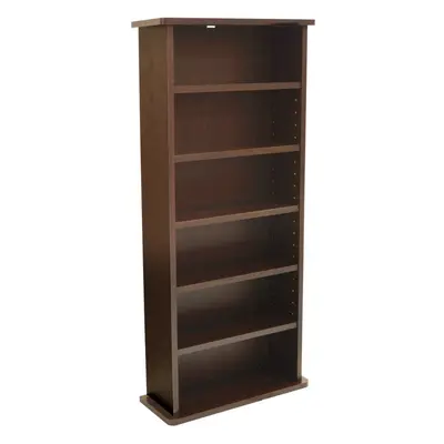 CHAK - CD or DVD Blu-ray Media Storage Shelf Unit - Dark Oak