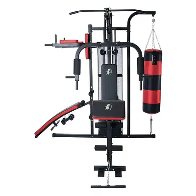 Multi-Gym Cable Column Workout Station with Boxing and 68kg weight NEW