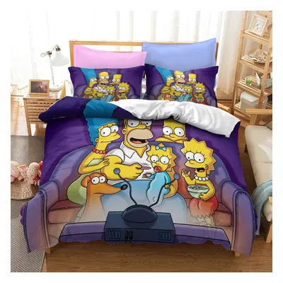 (Style 02, King) The simpson Bedding Single Double King Duvet Cover