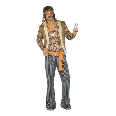 (S R, Multicoloured) Smiffys Mens 60s Singer Costume Set