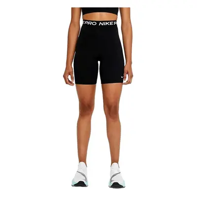 Nike Pro Women's High-Rise 7"" Shorts Black/White X-Small