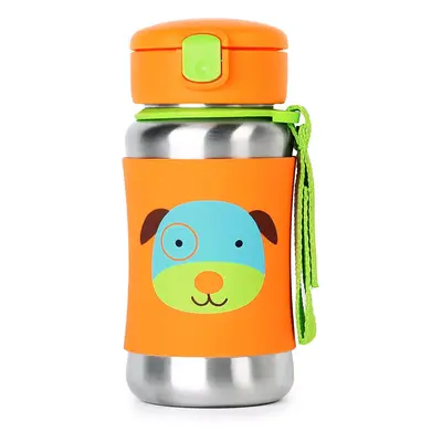 Skip Hop Toddler Sippy Cup with Straw Zoo Stainless Steel Straw Bottle Dog ml