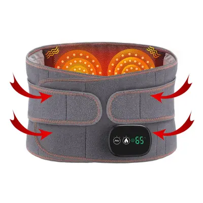 Rechargeable Lumbar Heating Pad, Wireless Heated Back Belt